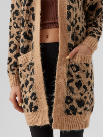 VERO MODA - Casaco de malha 'VMZelma' em castanho