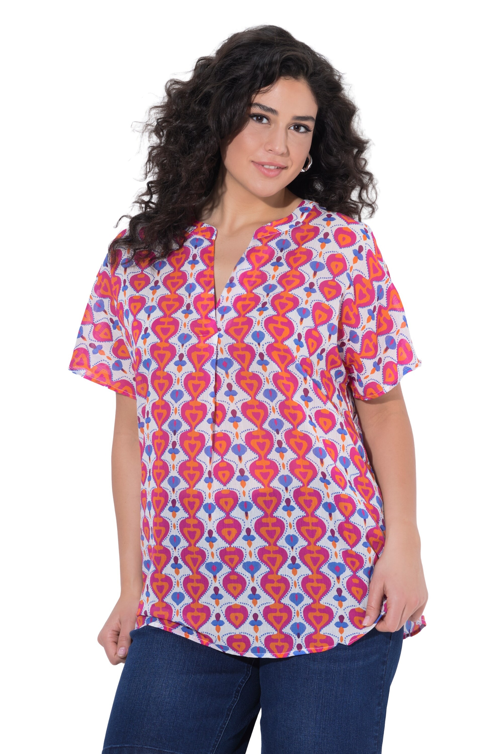 Ulla Popken Tunic in Pink: front