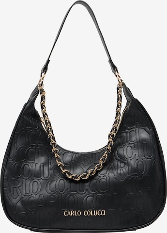 Carlo Colucci Schoudertas 'Dolzani' in Zwart: voorkant
