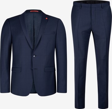 ROY ROBSON Slimfit Hosenanzug Anzug, Kariert, Extra Slim Fit in Blau: predná strana