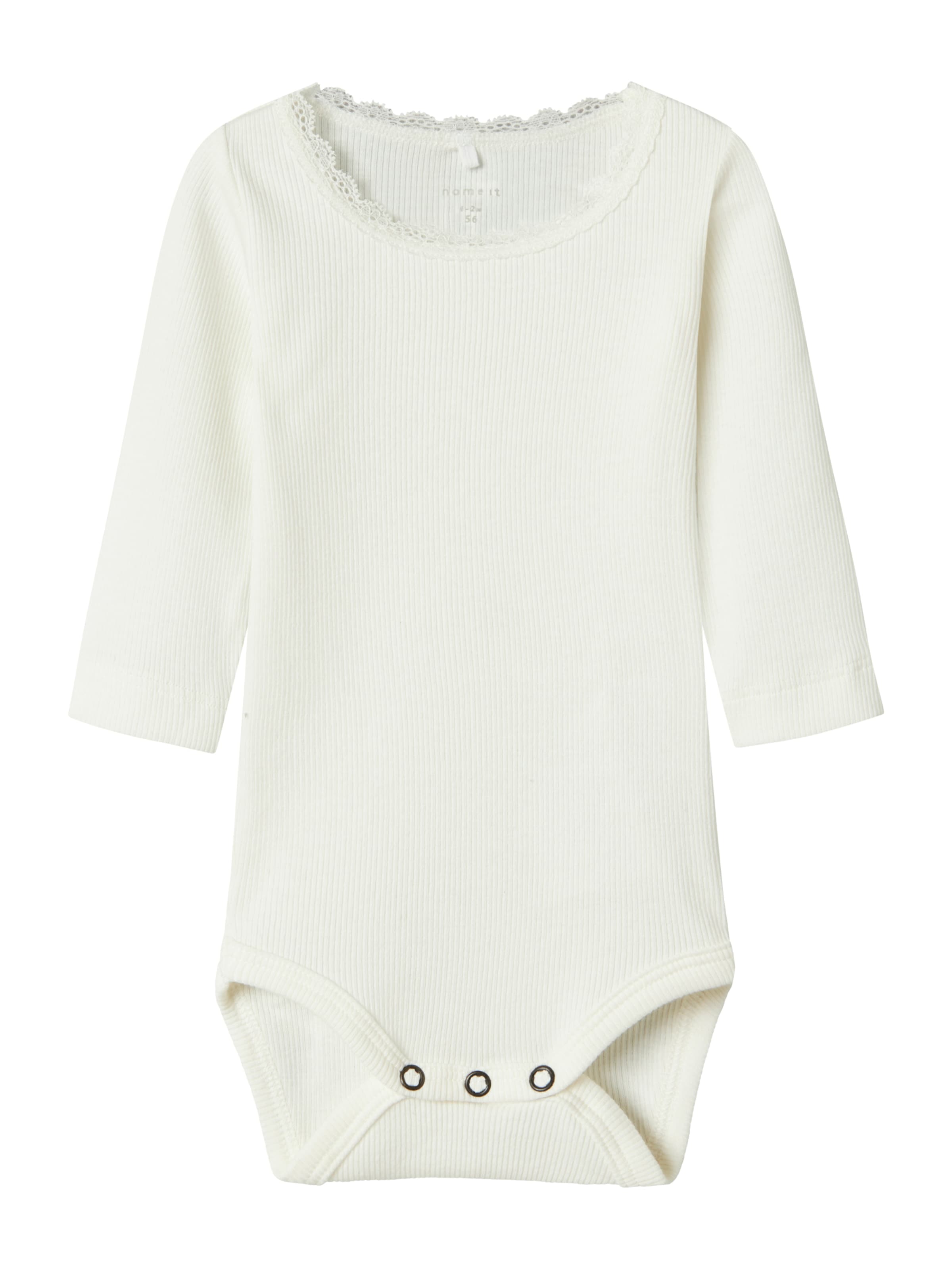 Tutina / body per bambino 'NBFKAB' di NAME IT in bianco: frontale