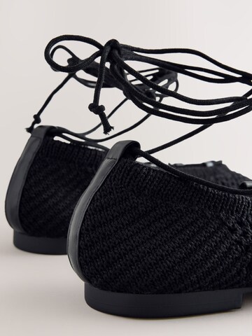 juoda Next Balerinos su dirželiais 'Forever Comfort'