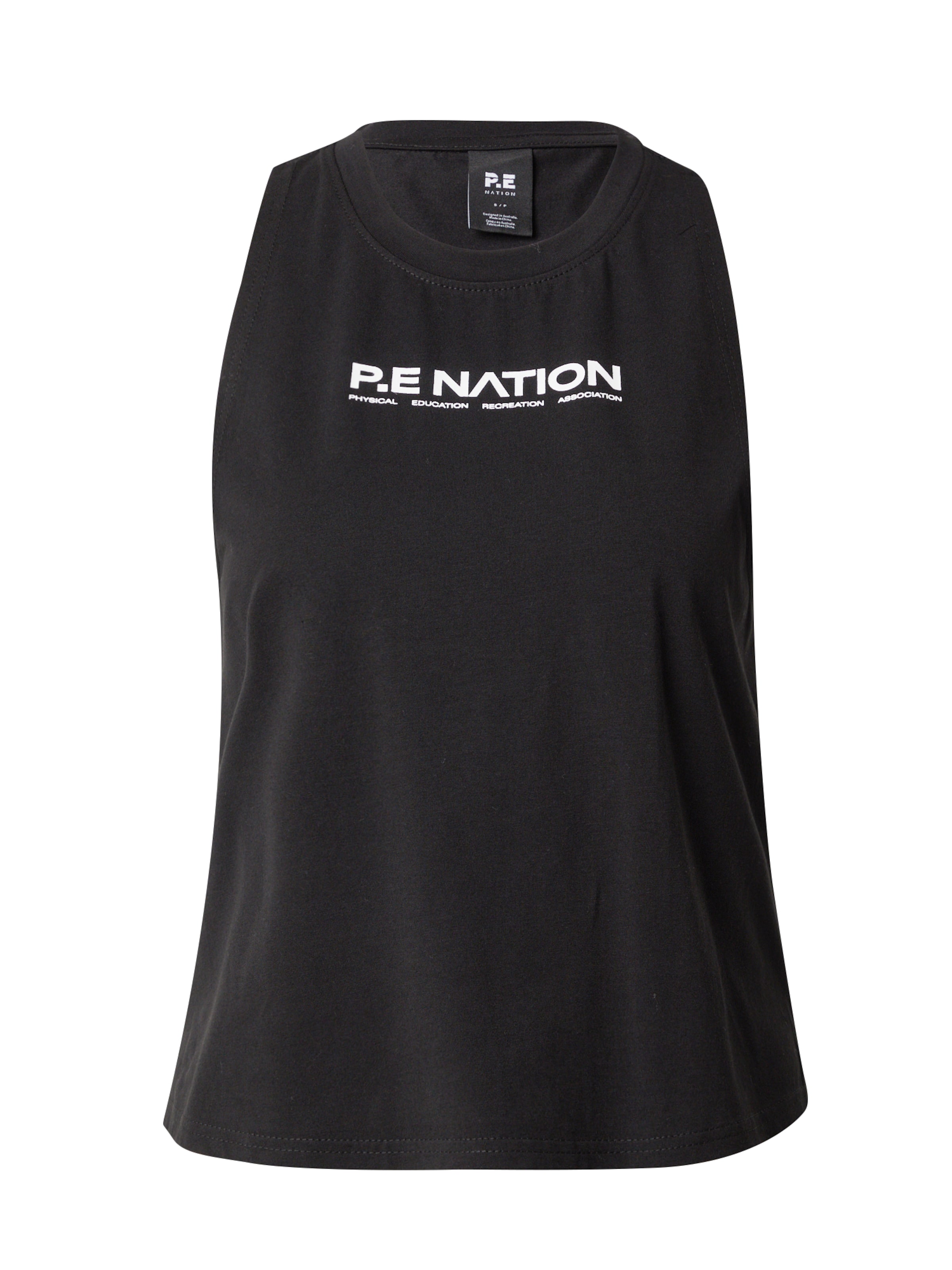 P.E Nation Sport top - fekete: elől