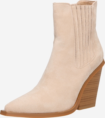 Nasty Gal Chelsea boots in Beige: voorkant