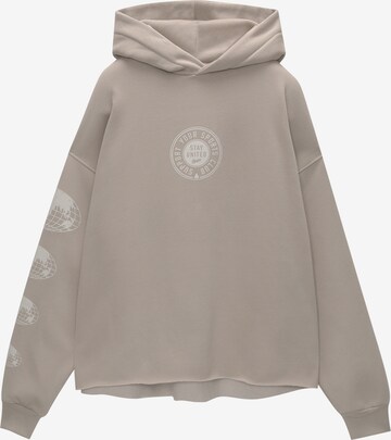 Pull&Bear Sweatshirt in Grau: predná strana