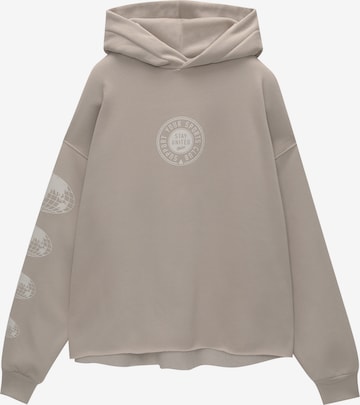 Pull&Bear Sweatshirt in Grey: front