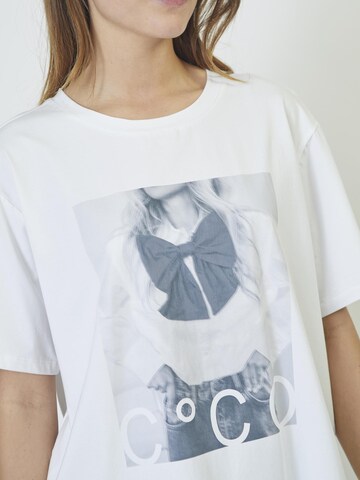 T-shirt 'Siara' co'couture en blanc