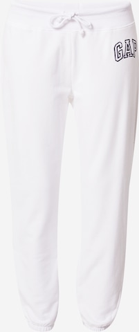 Gap Tall Tapered Broek in Wit: voorkant