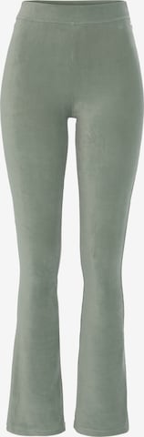 LASCANA Flared Pants in Green: front