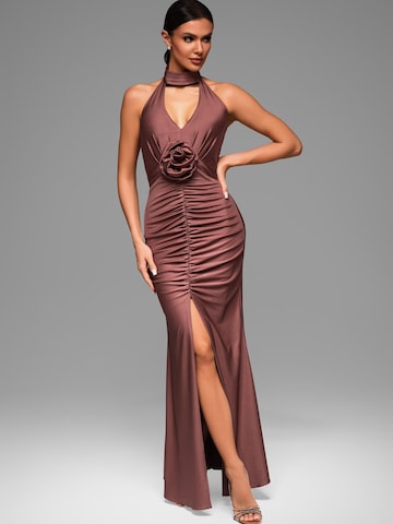 Ombre Abendkleid‌‌‌‌‌ in Braun