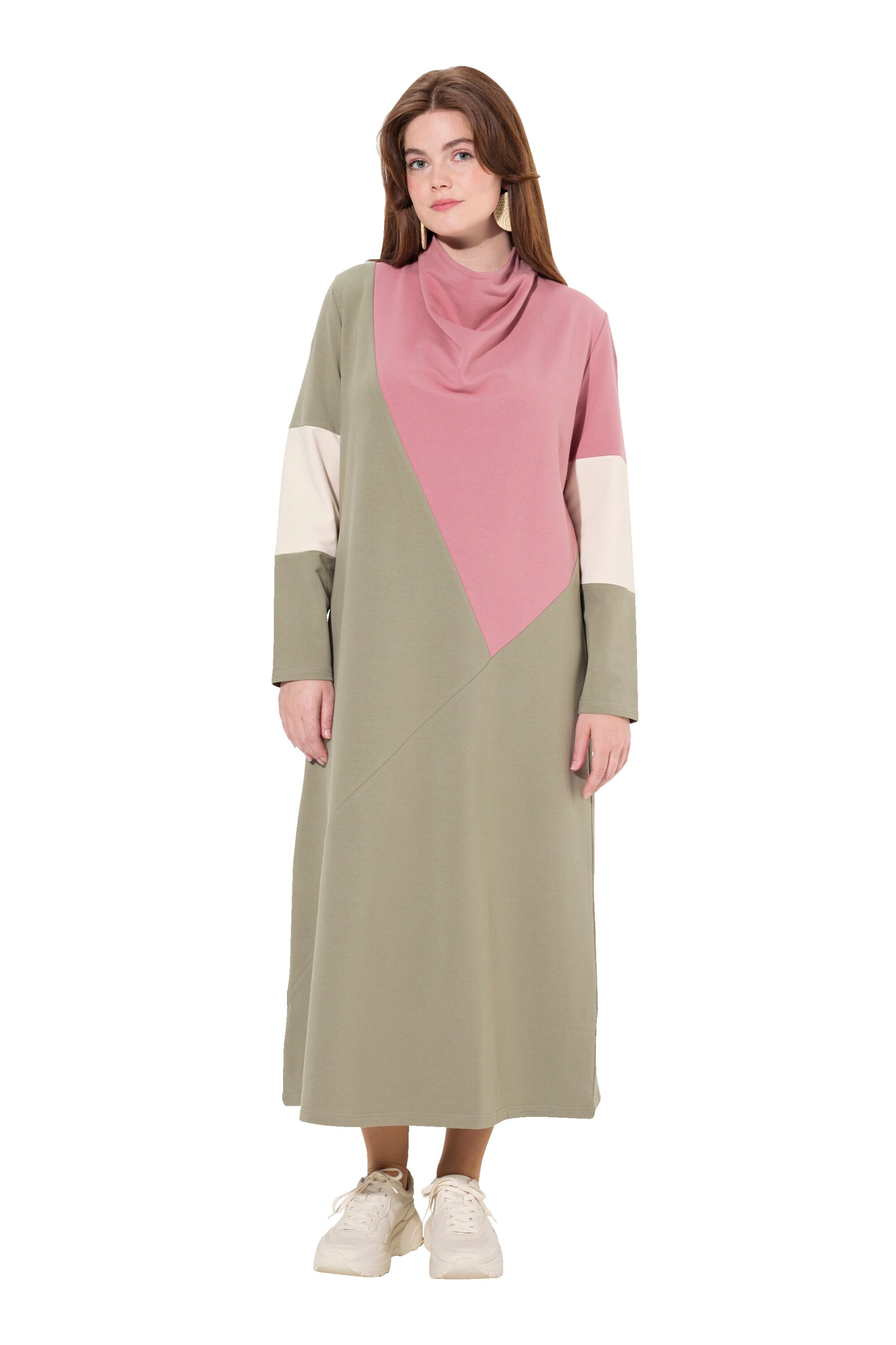 Ulla Popken Jurk in Groen: voorkant