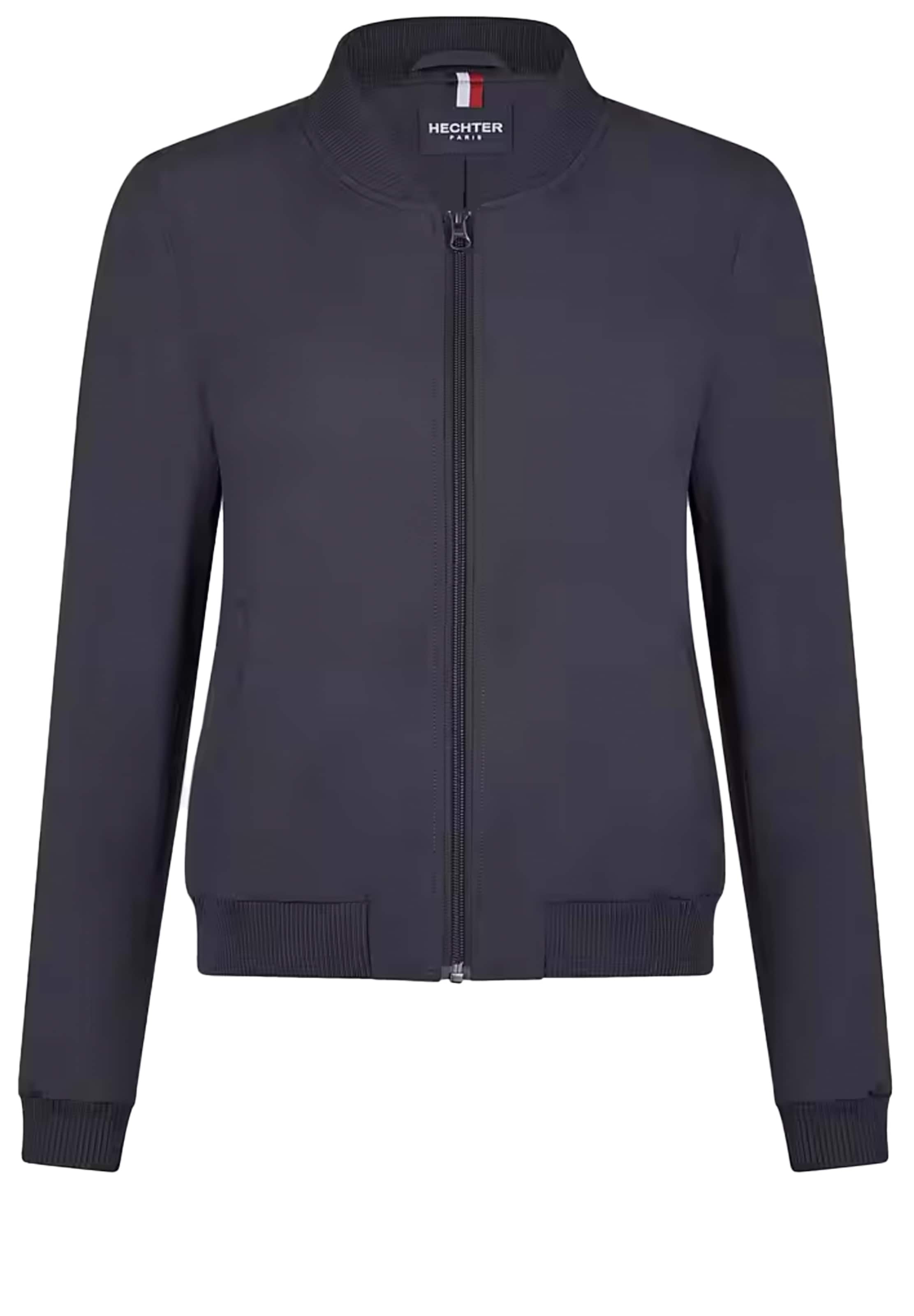 HECHTER PARIS Zip-Up Hoodie in Blue: front