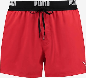 PUMA Board Shorts in Red: front