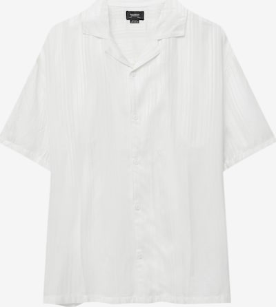 Pull&Bear Chemise en gris / blanc, Vue avec produit