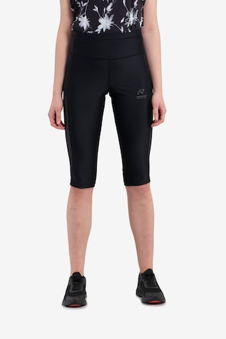 Skinny Pantalon de sport Rukka en noir : devant