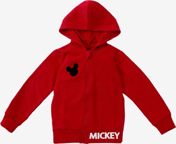 DISNEY Zip-Up Hoodie in Red: front