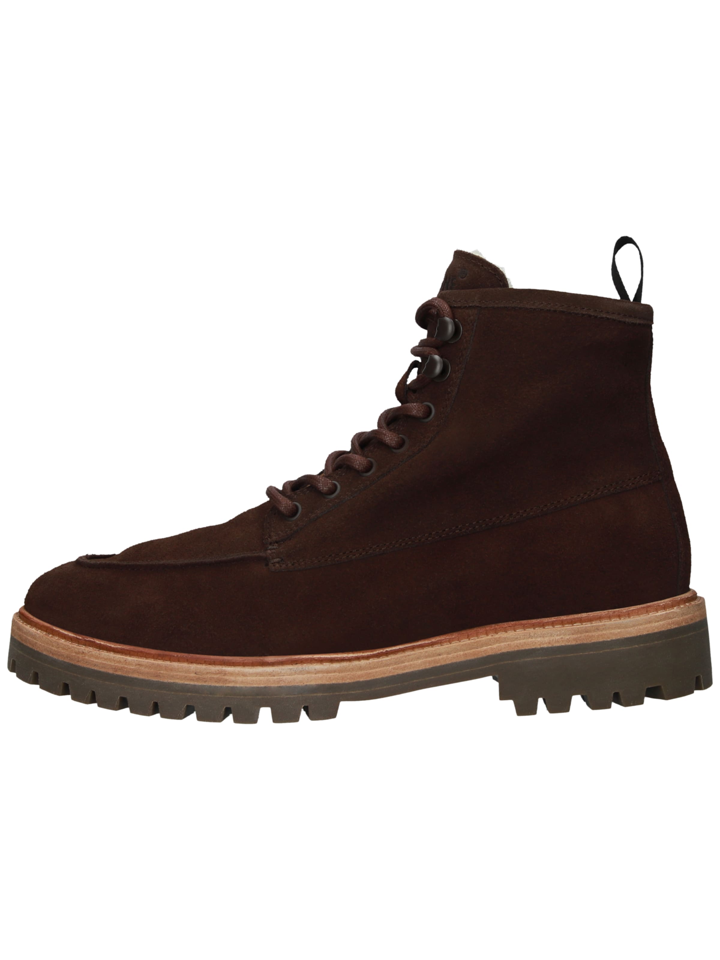 BLACKSTONE - Botas com atacadores 'Gastown Boaz CG164' em castanho: frente