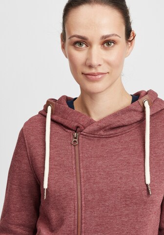 Oxmo Kapuzensweatjacke 'Vicky Zip-Hood' in Rot