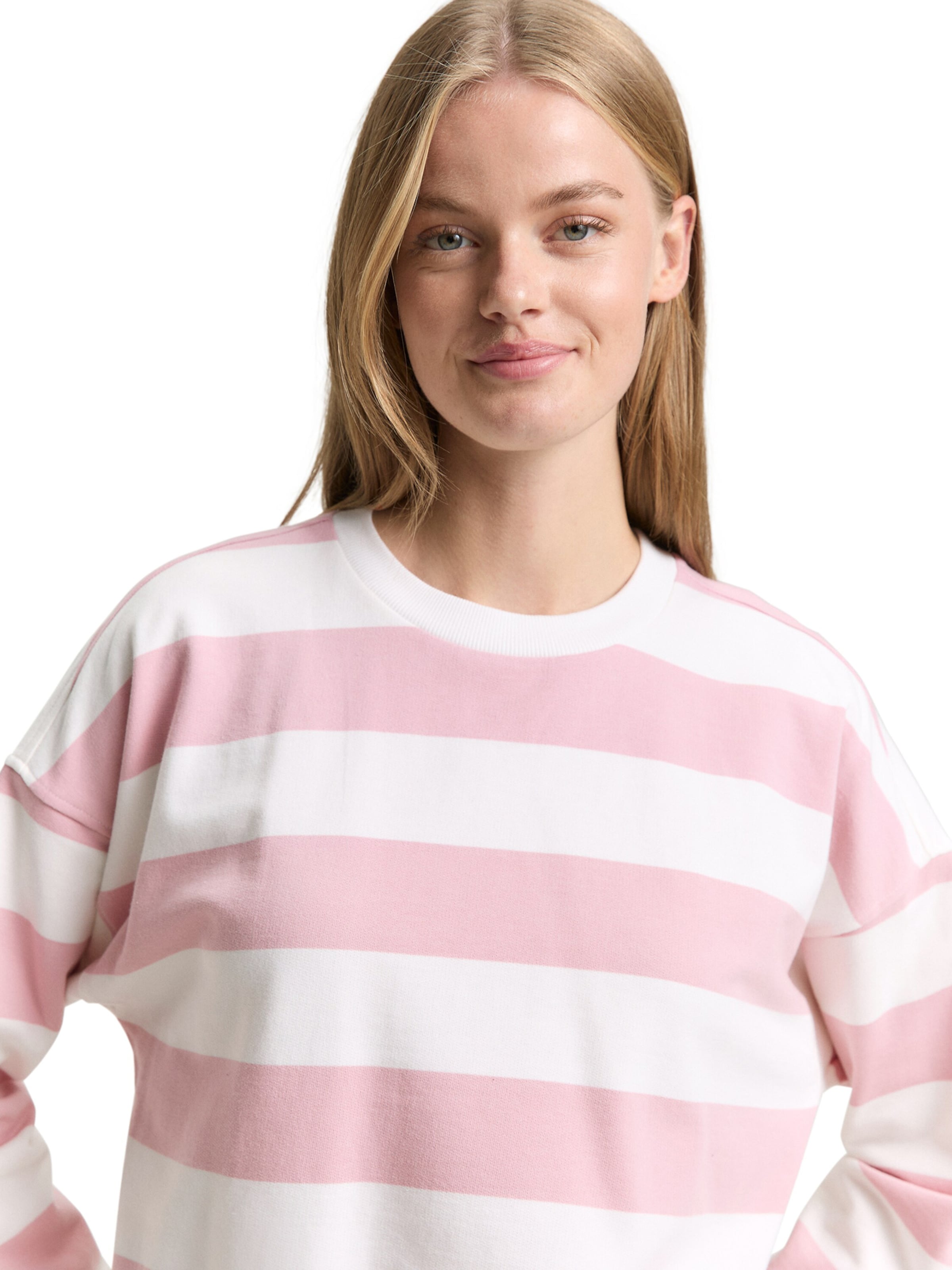 TOM TAILOR DENIM Sweatshirt in Pink