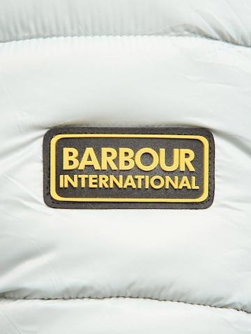 Barbour International Winterjas 'Legacy Bobber' in Zilver
