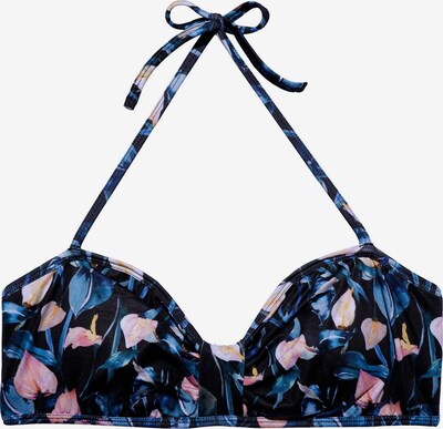 Underprotection Bikinitop 'Melina' in beige / navy / hellblau, Produktansicht