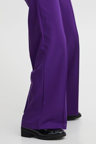 ICHI Wide Leg Hose 'Kate' in Lila