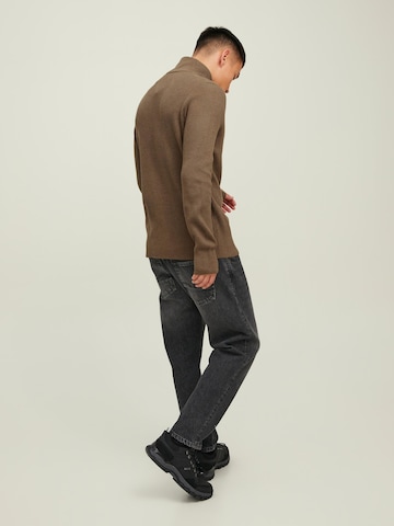 JACK & JONES Sweater 'Perfect' in Brown