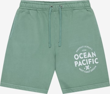 Ocean Pacificregular Sportske hlače 'Reefbreak' - zelena boja: prednji dio