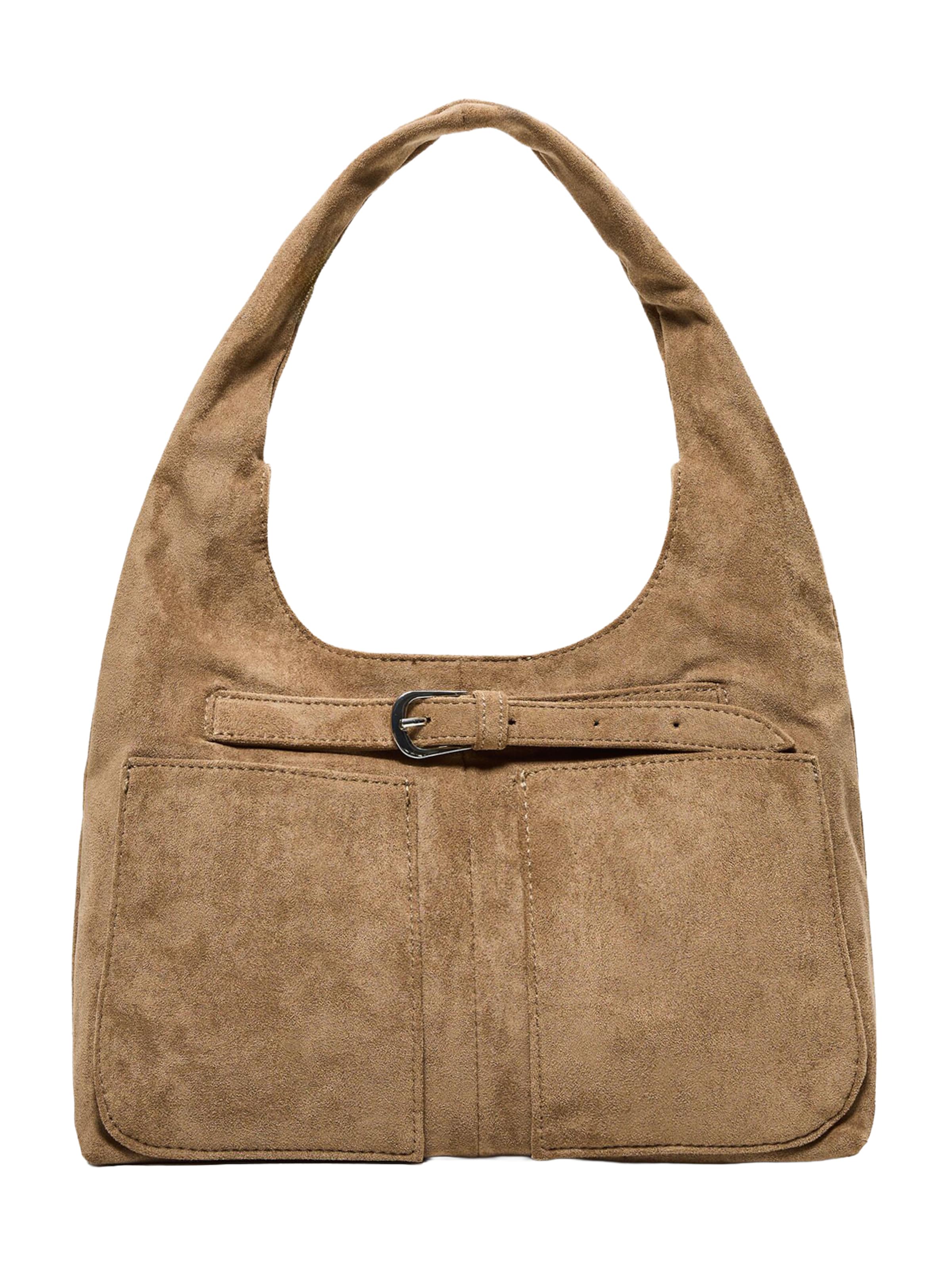 Bershka Kabelka na rameno - Hnedá: predná strana