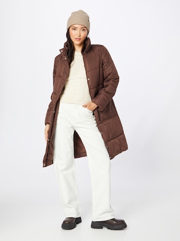 PIECES Winter coat 'LIMA' in Brown