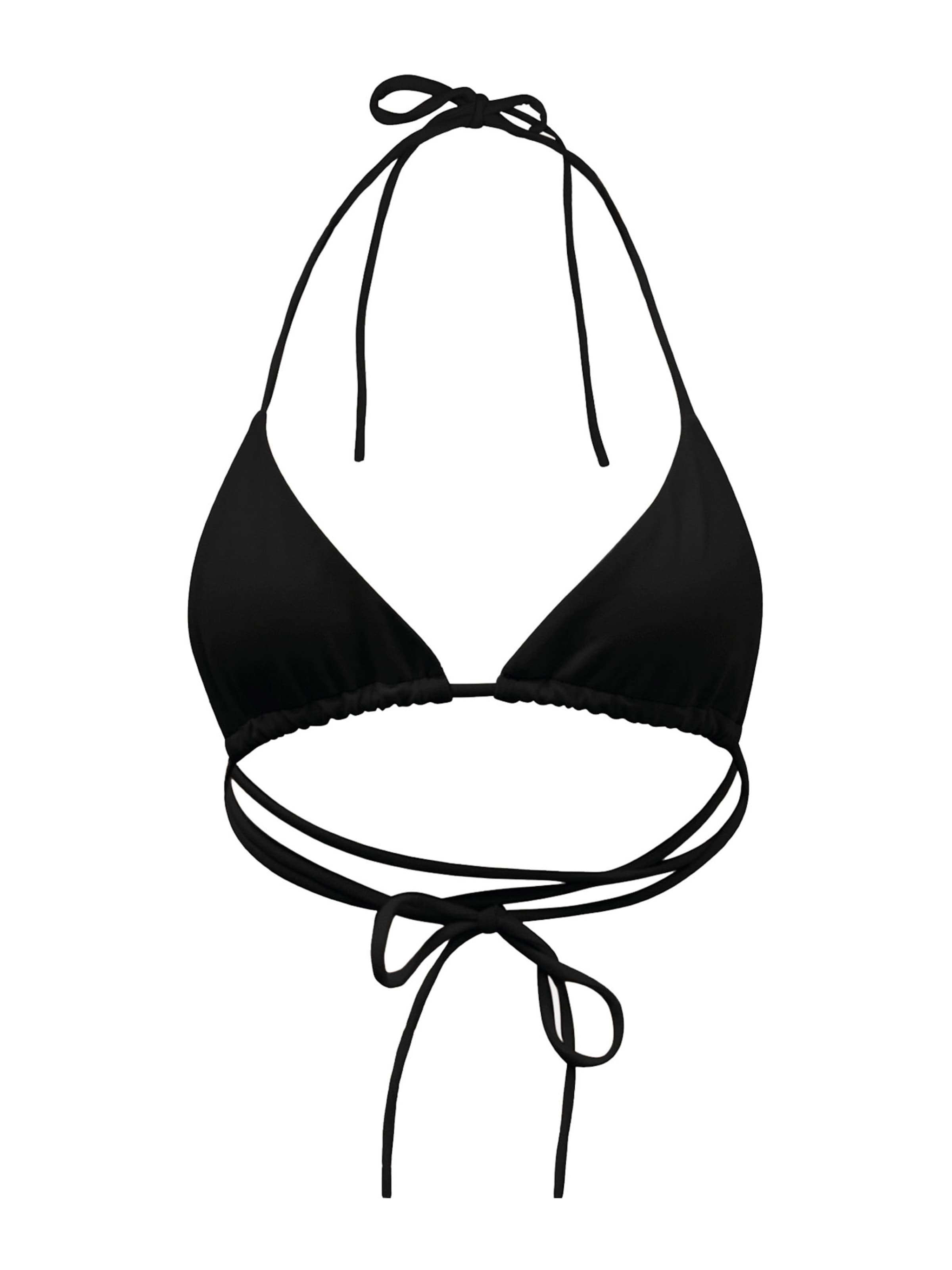 Triangolo Top per bikini di OW Collection in nero: frontale