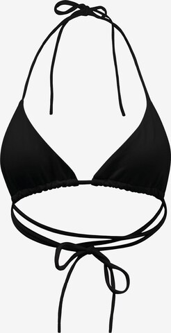 OW Collection Triangle Bikini top in Black: front