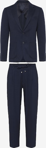 Antioch Slimfit Puku värissä sininen: etupuoli