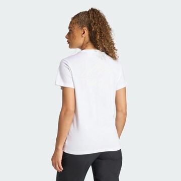 T-shirt fonctionnel ADIDAS TERREX en blanc