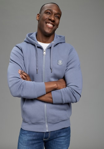 DELMAO Sweatjacke in Blau: Vorderseite