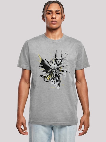 Maglietta 'DC Comics Batman Batface Splash' di F4NT4STIC in grigio: frontale