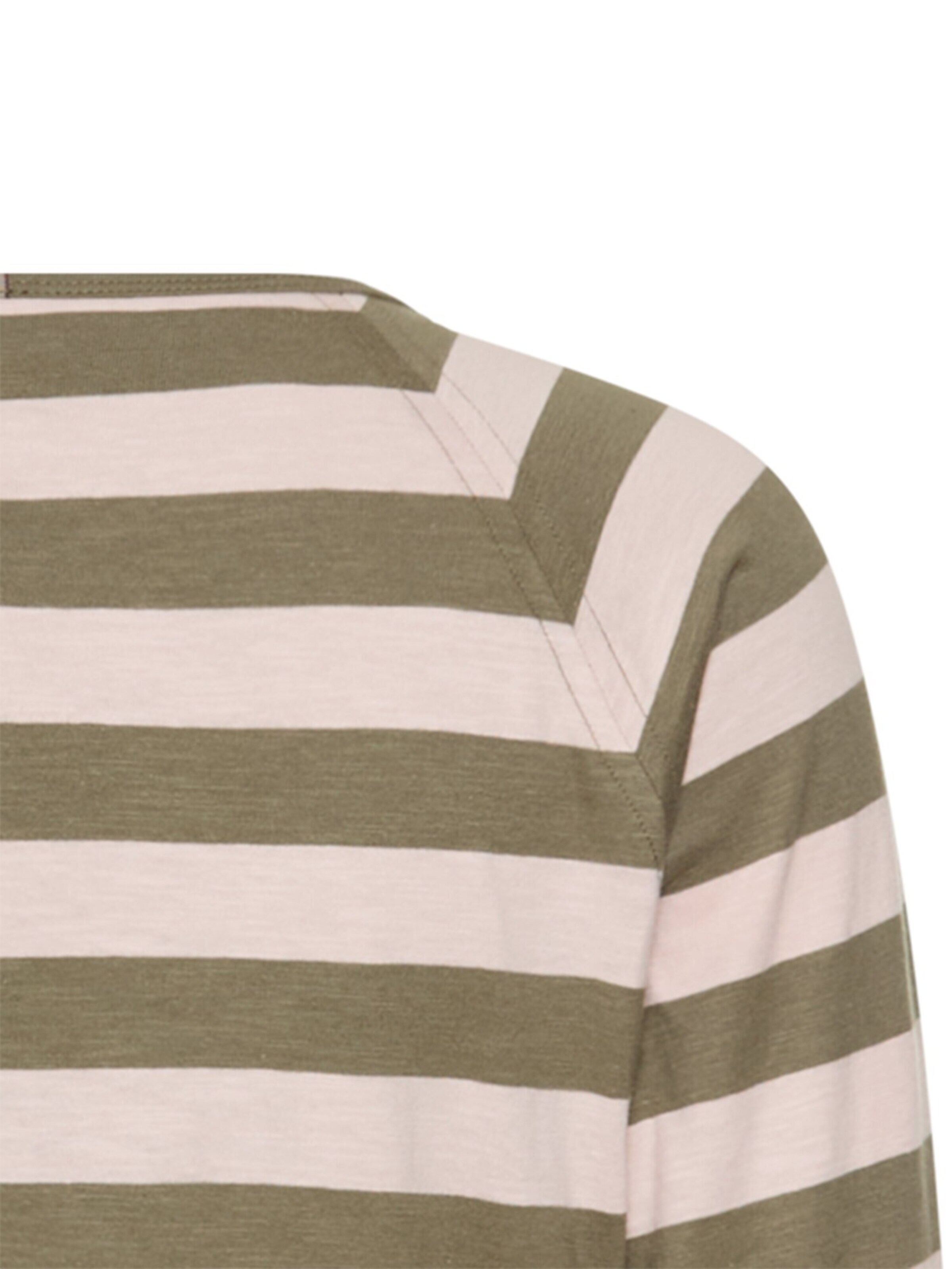 CAMEL ACTIVE Gestreiftes Langarmshirt mit Raglanärmeln in Pink