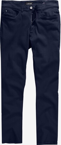 Men Plus Regular Jeans in Blauw: voorkant