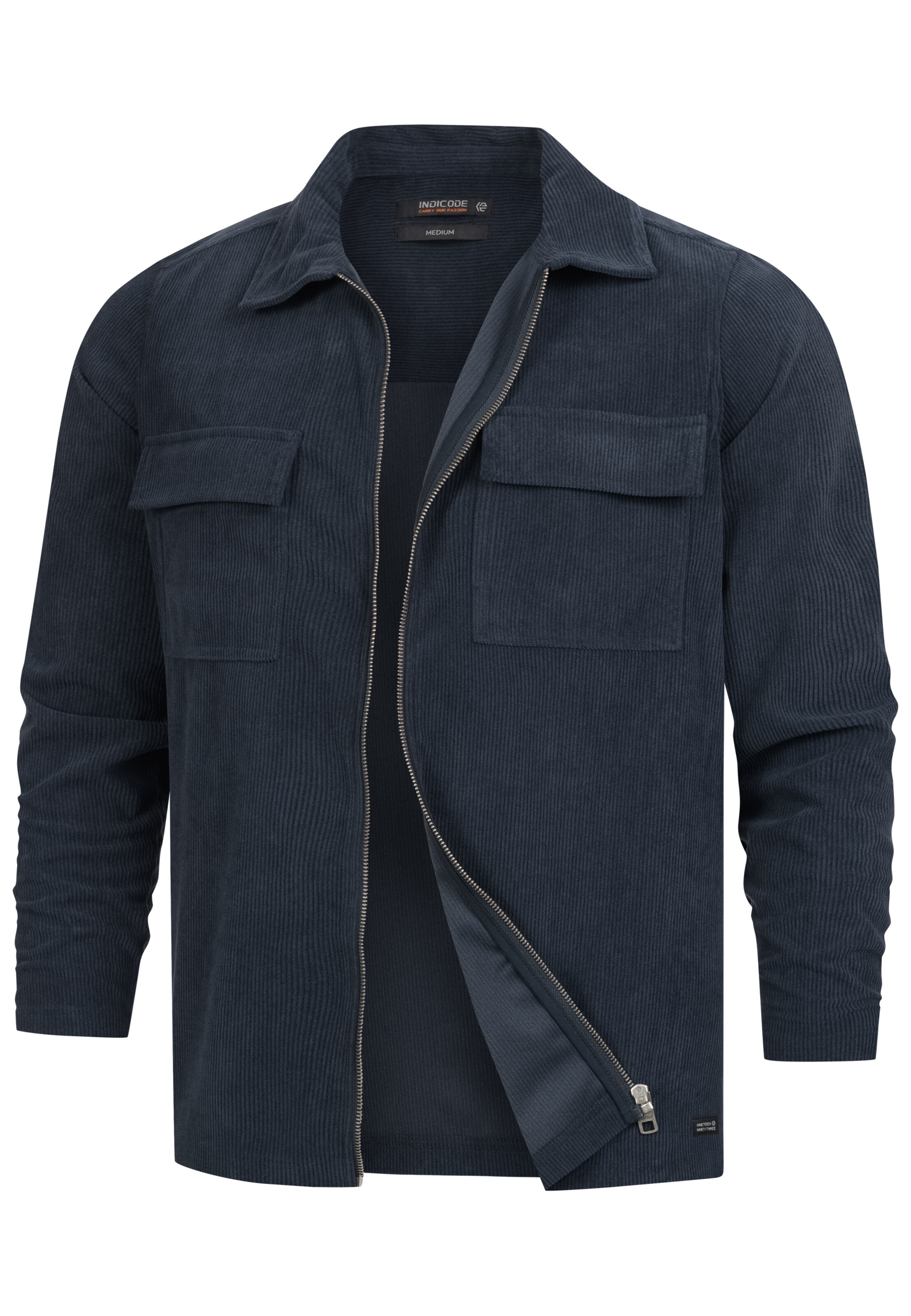 INDICODE JEANS Regular fit Tussenjas 'Nemoto' in Blauw: voorkant