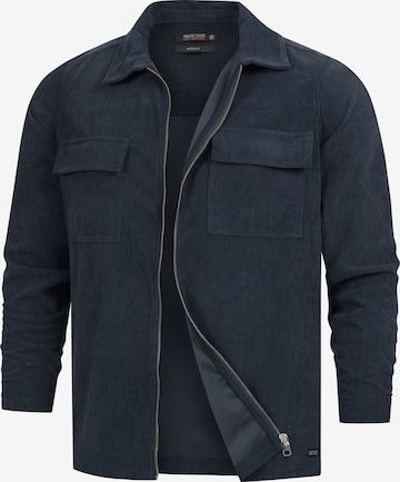 INDICODE JEANS Tussenjas 'Nemoto' in Blauw: voorkant
