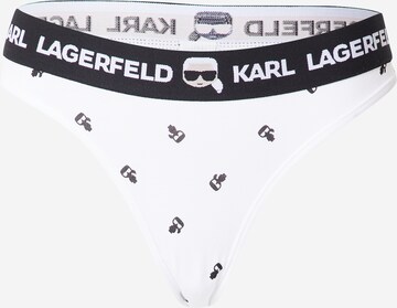 Karl LagerfeldTanga gaćice - bijela boja: prednji dio