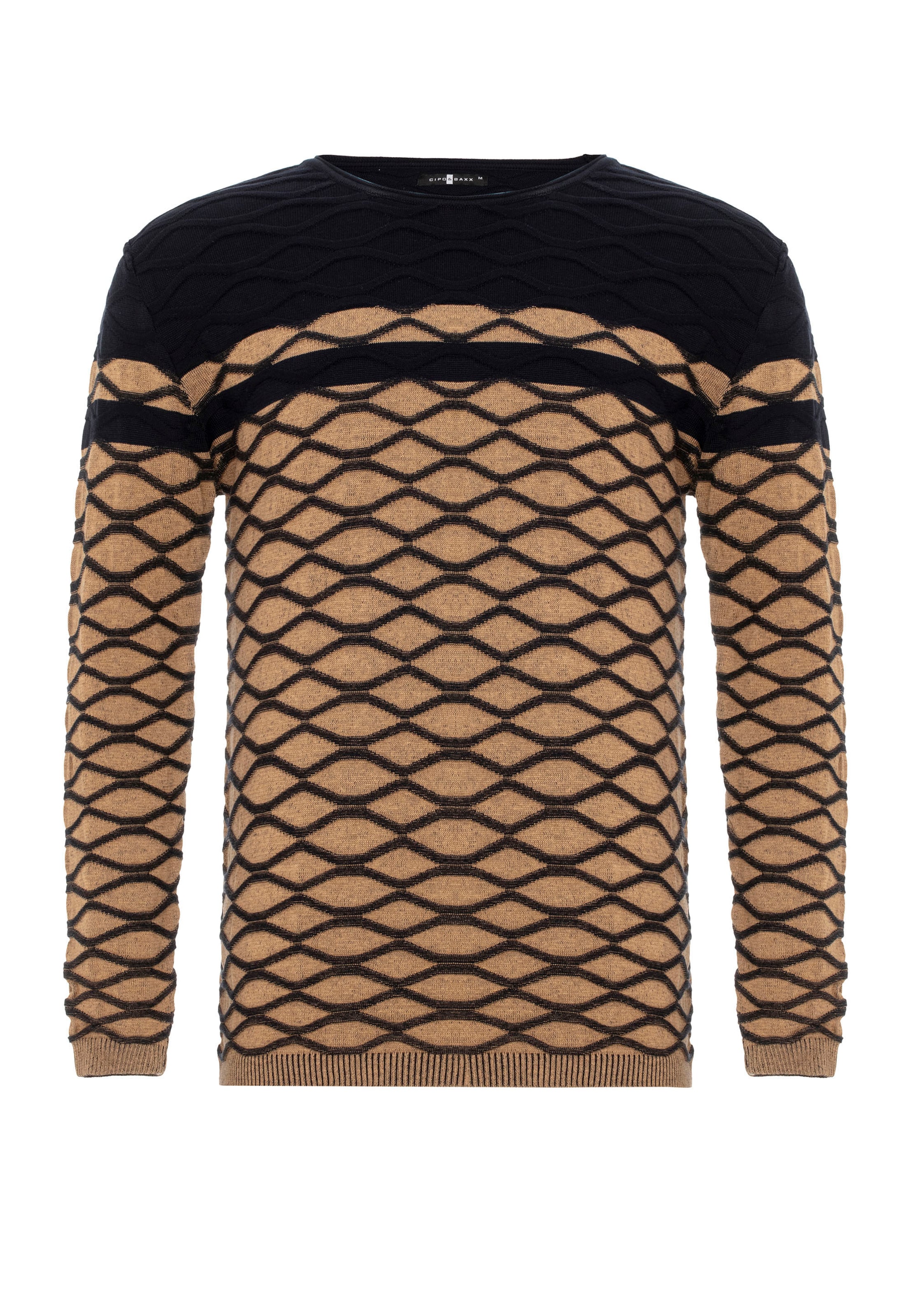 CIPO & BAXX Pullover in Braun: Vorderseite