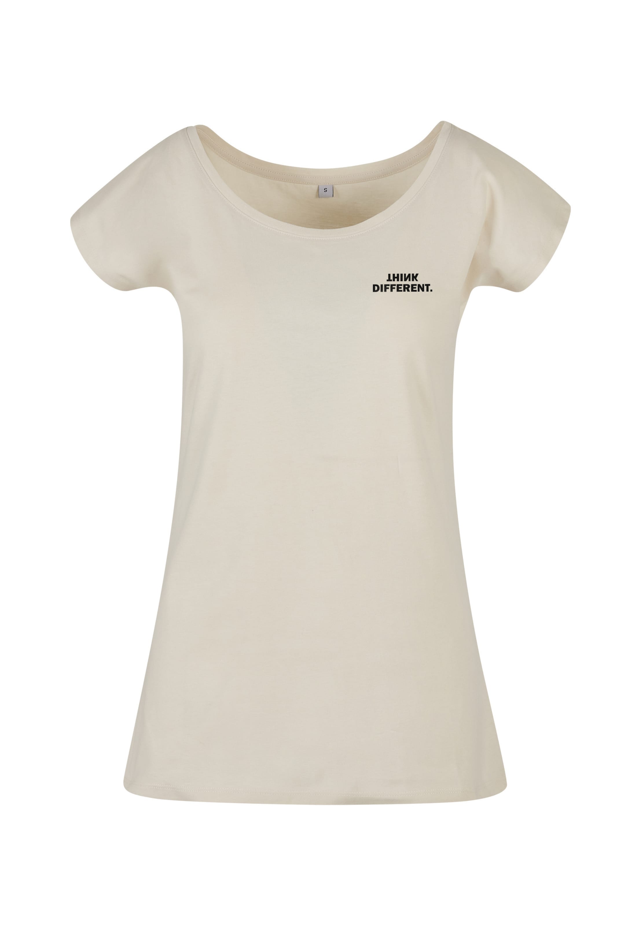 Urban Classics T-Shirt 'Think' in Beige: Vorderseite
