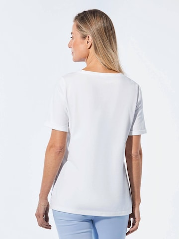 Goldner Shirt in Weiß