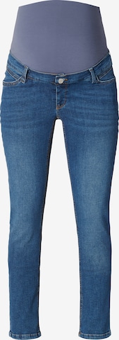 Esprit Maternity Slimfit Jeans in Blauw: voorkant