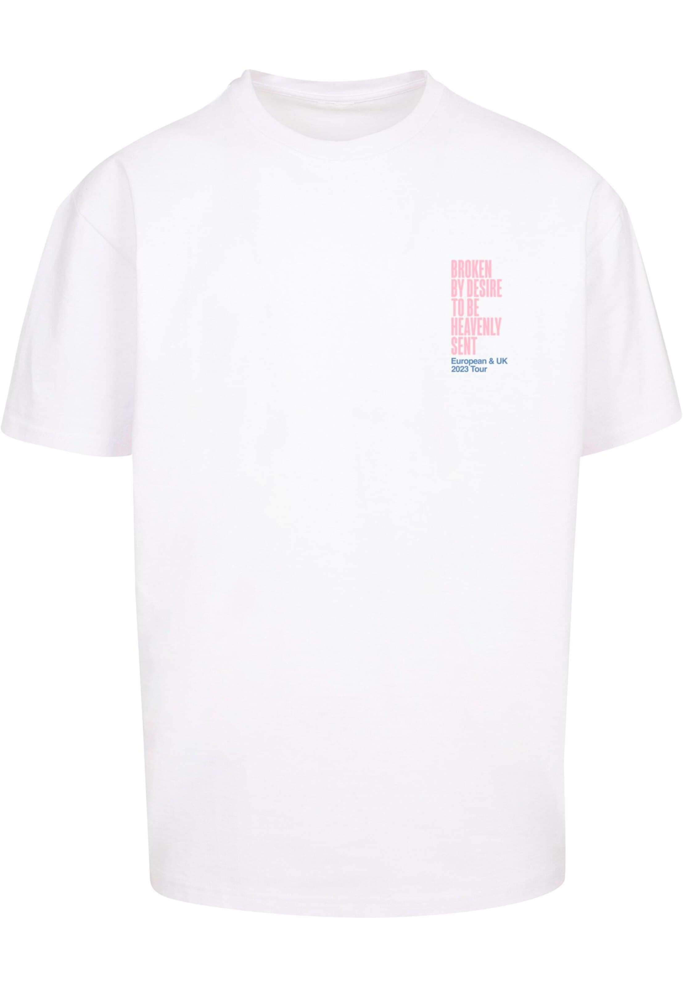 Merchcode Shirt ' Lewis Capaldi - Tour' in White: front