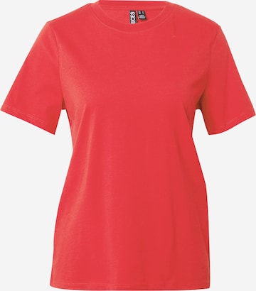 PIECES Shirt 'RIA' in Red: front