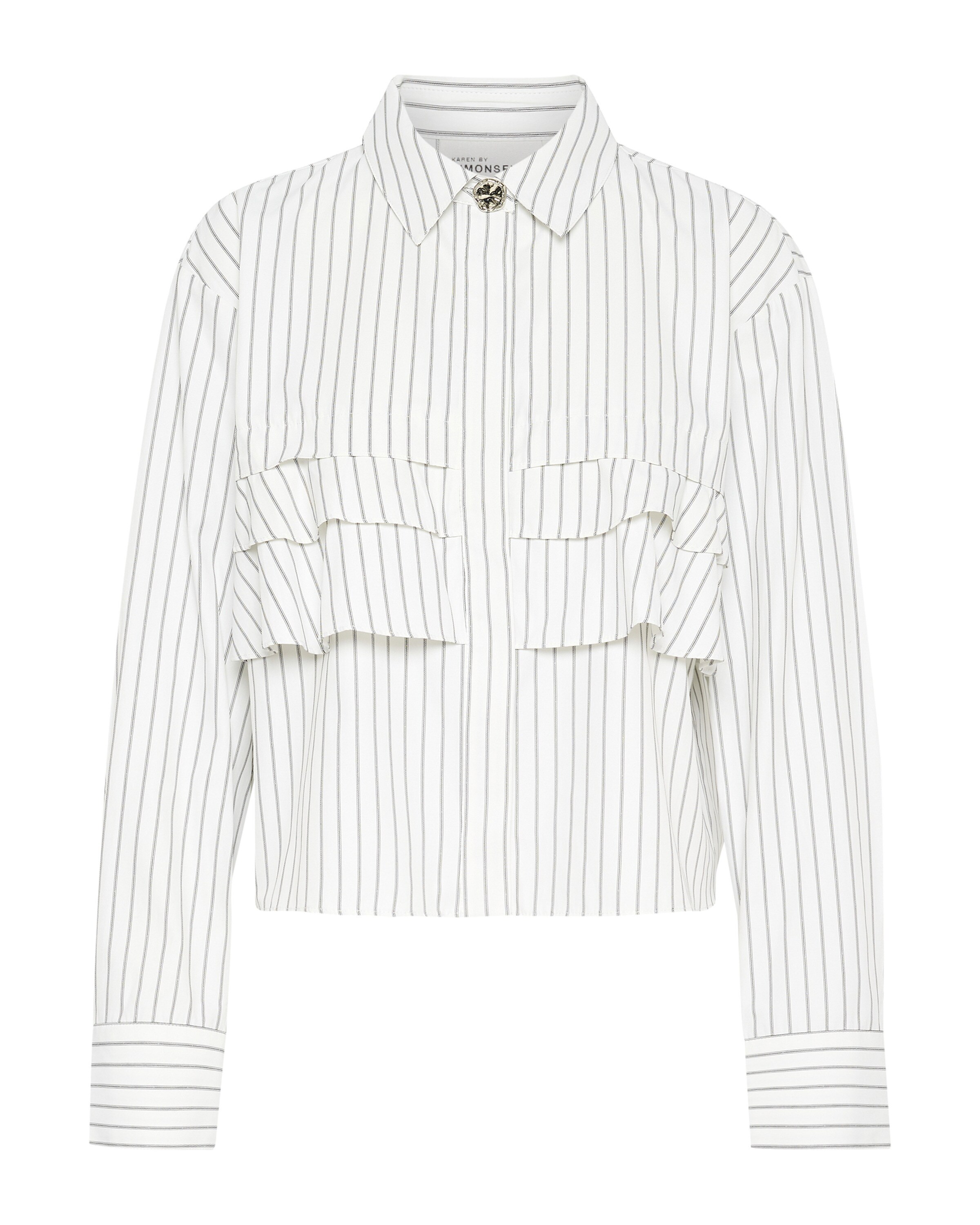 KAREN BY SIMONSEN Bluse 'KBUda Nilla' in Weiß: Vorderseite