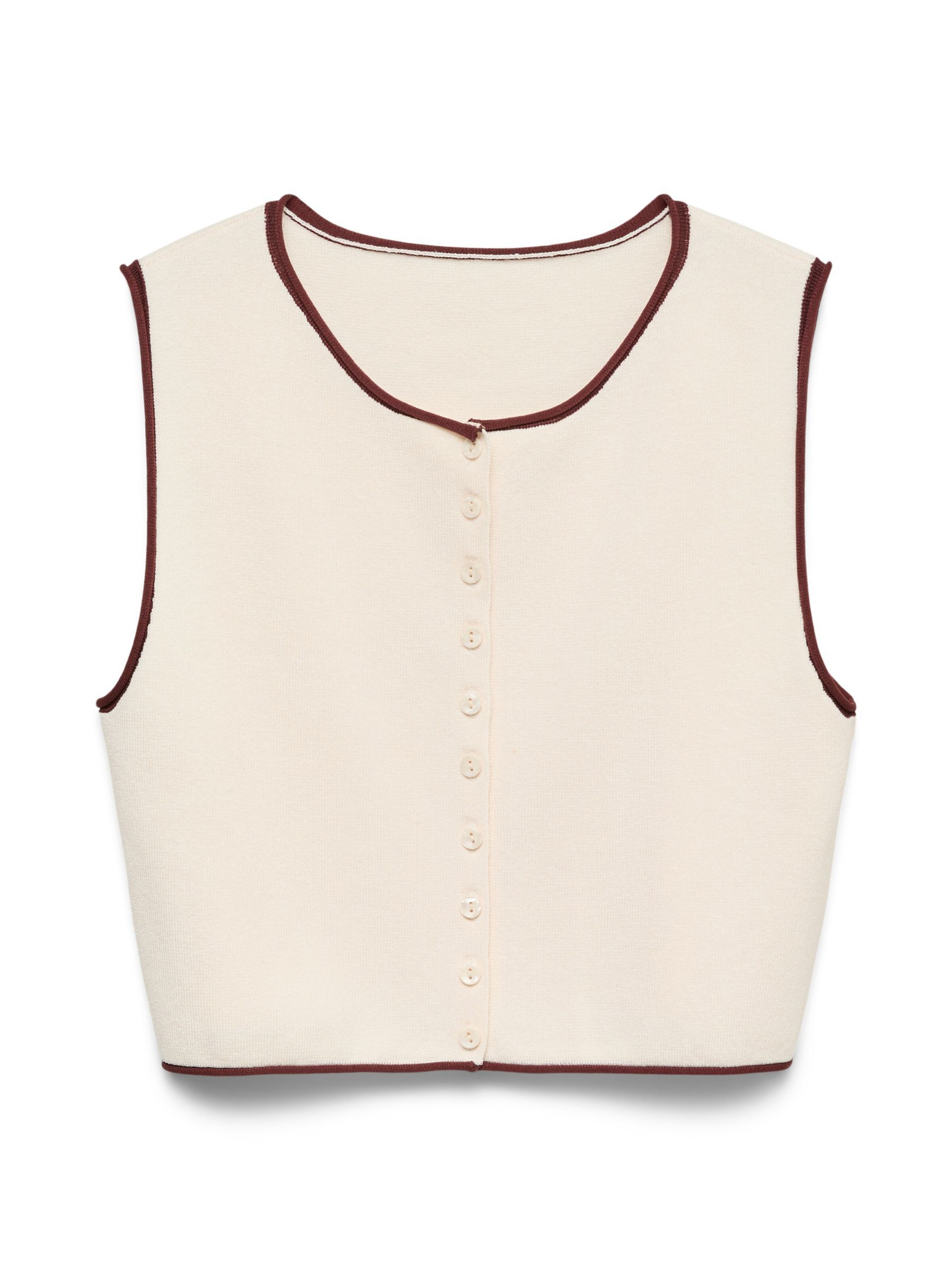 Cardigan 'VMOakley' VERO MODA en blanc : devant