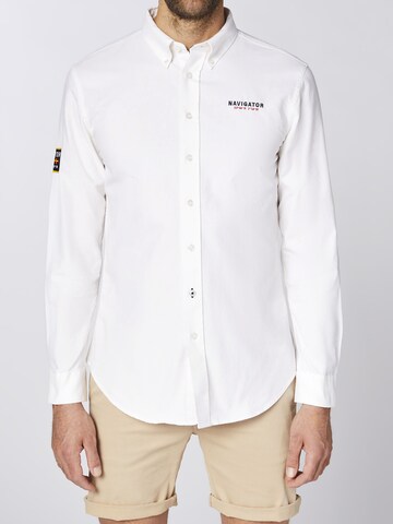 Navigator Regular fit Button Up Shirt in White